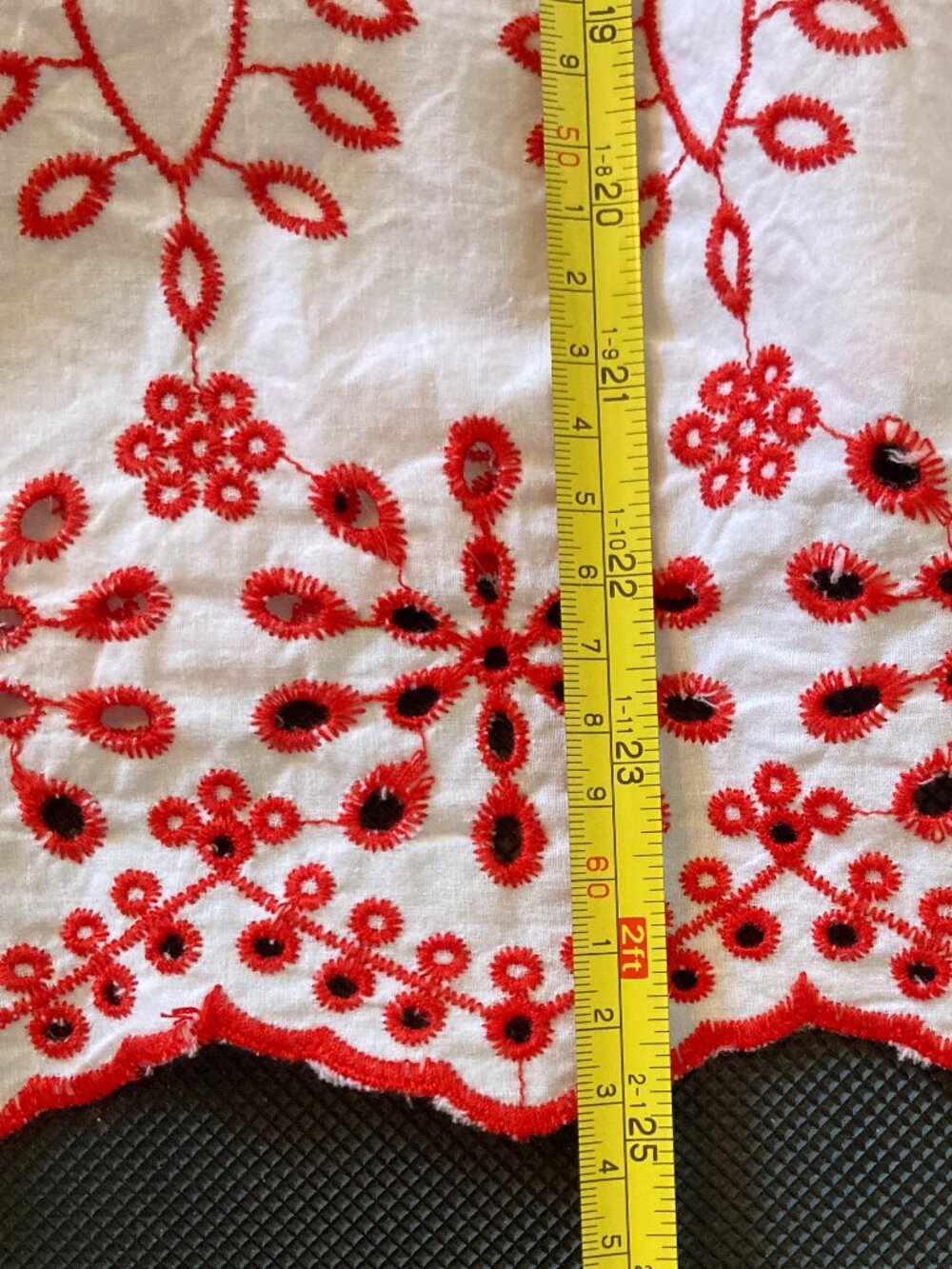 Mimi & Daphne Women's 100% Cotton Embroidered Blouse Size L - Picture 8 of 9
